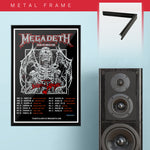 Megadeath with Bullet for my Valentine & Oni (2022) - Concert Poster - 13 x 19 inches