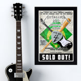 Metallica with Slayer & Megadeath (2012) - Concert Poster - 13 x 19 inches