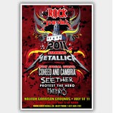 Metallica with Seether (2011) - Concert Poster - 13 x 19 inches