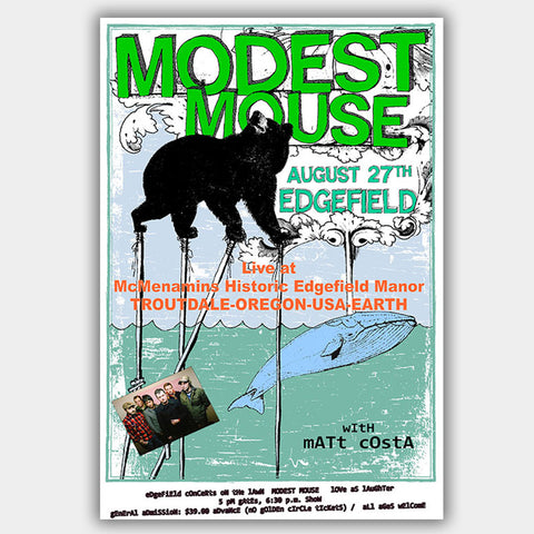 Modest Mouse (2007) - Concert Poster - 13 x 19 inches