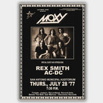 Moxy with AC/DC (1977) - Concert Poster - 13 x 19 inches