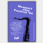 Newport Jazz Festival with Louis Armstrong (1964) - Concert Poster - 13 x 19 inches