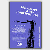 Newport Jazz Festival with Louis Armstrong (1964) - Concert Poster - 13 x 19 inches