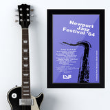 Newport Jazz Festival with Louis Armstrong (1964) - Concert Poster - 13 x 19 inches