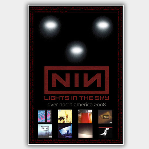 Nine Inch Nails (2008) - Concert Poster - 13 x 19 inches