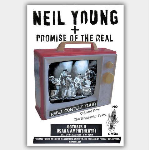 Neil Young with Promise of the Real - Concert Poster - 13 x 19 inches