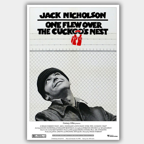 One Flew Over The Cuckoo'S Nest (1975) - Movie Poster - 13 x 19 inches