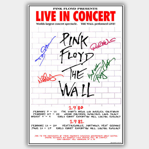 Pink Floyd (1980) - Concert Poster - 13 x 19 inches