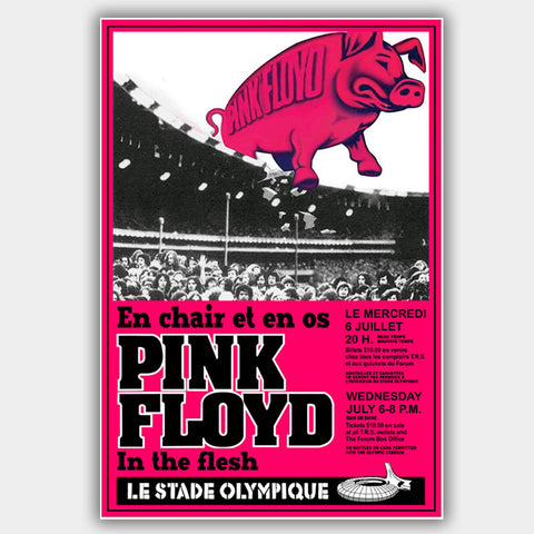 Pink Floyd (1977) - Concert Poster - 13 x 19 inches