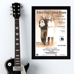 Robert Plant & Allison Krauss with T Bone Burnett (2008) - Concert Poster - 13 x 19 inches