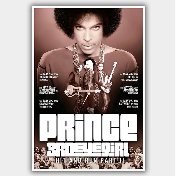 Prince (2014) - Concert Poster - 13 x 19 inches – PosterAlley