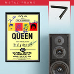 Queen with Billy Squier (1982) - Concert Poster - 13 x 19 inches