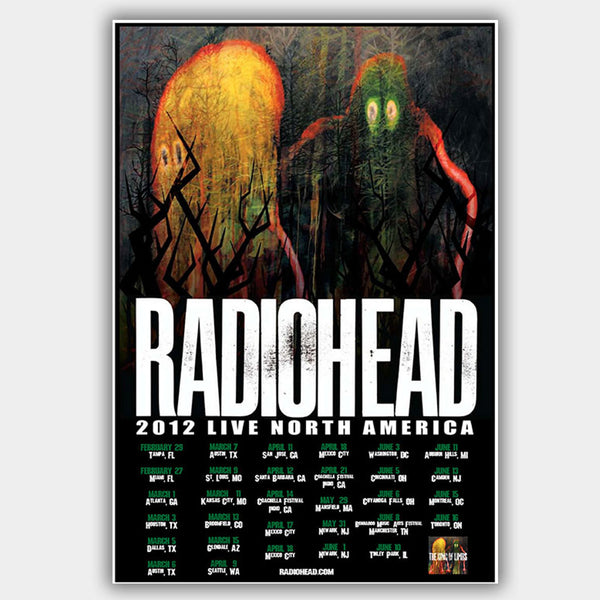Radiohead (2012) - Concert Poster - 13 x 19 inches – PosterAlley