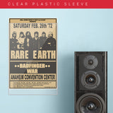 Rare Earth with Badfinger & War (1972) - Concert Poster - 13 x 19 inches