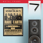 Rare Earth with Badfinger & War (1972) - Concert Poster - 13 x 19 inches