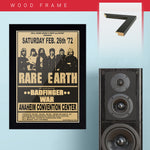 Rare Earth with Badfinger & War (1972) - Concert Poster - 13 x 19 inches