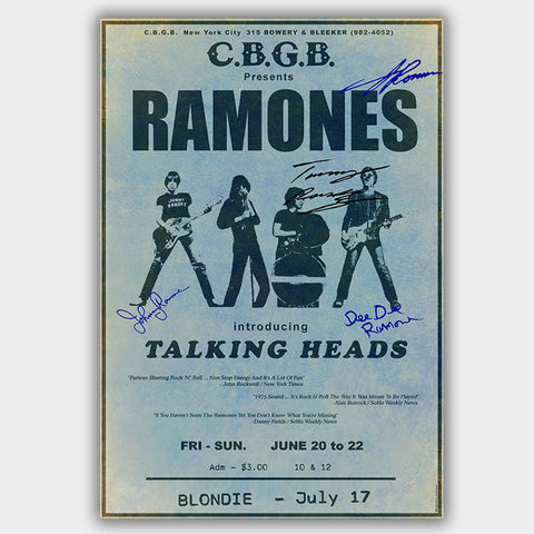 Ramones (1975) - Concert Poster - 13 x 19 inches