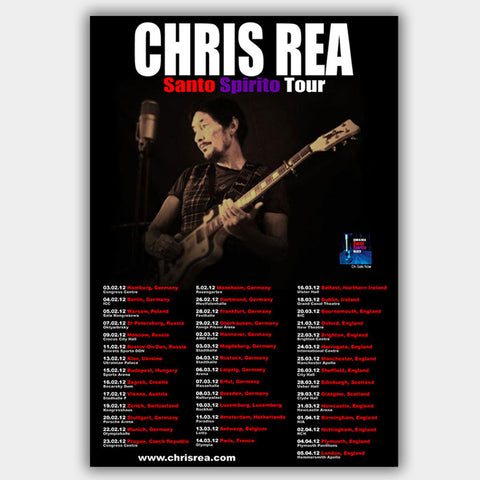 Chris Rea (2012) - Concert Poster - 13 x 19 inches