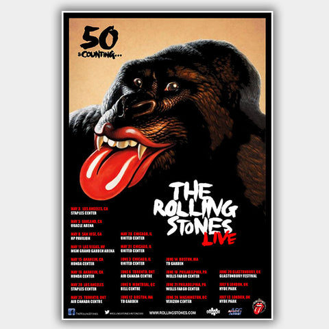 Rolling Stones (2013) - Concert Poster - 13 x 19 inches