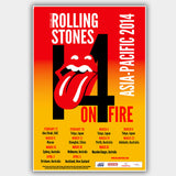 Rolling Stones (2014) - Concert Poster - 13 x 19 inches