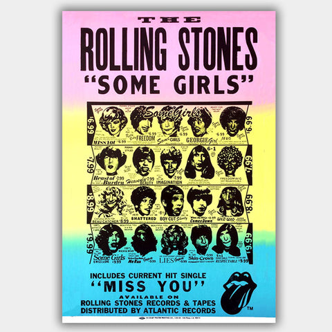 Rolling Stones - Concert Poster - 13 x 19 inches