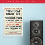 Rolling Stones Teen Beat with The Merseybeats (1963) - Concert Poster - 13 x 19 inches