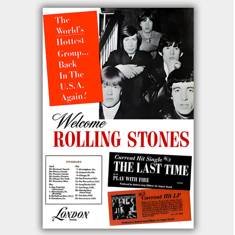Rolling Stones (1965) - Concert Poster - 13 x 19 inches