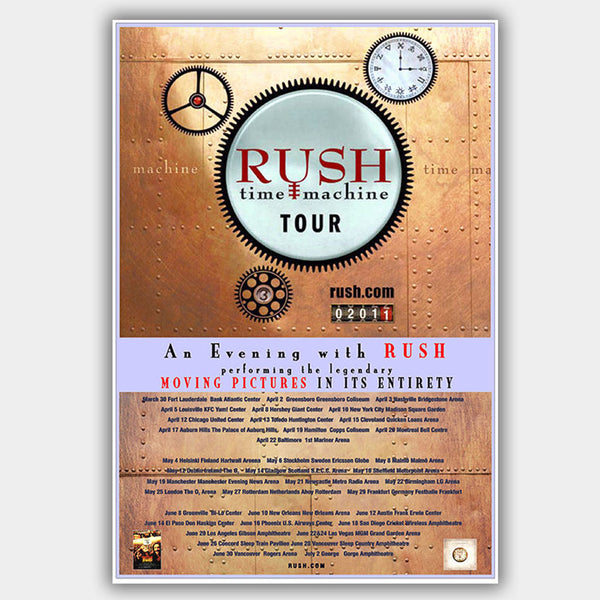 Rush (2011) - Concert Poster - 13 x 19 inches – PosterAlley
