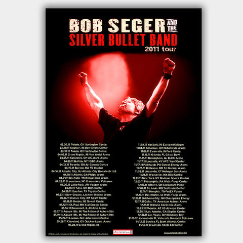 Bob Seger (2011) - Concert Poster - 13 x 19 inches