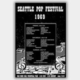 Seattle Pop Festival '69 (1969) - Concert Poster - 13 x 19 inches