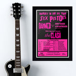 Sex Pistols with The Damned & Johnny Thunders & the Heartbreakers & The Clash (1976) - Concert Poster - 13 x 19 inches