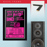Sex Pistols with The Damned & Johnny Thunders & the Heartbreakers & The Clash (1976) - Concert Poster - 13 x 19 inches