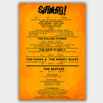 Shindig with The Beatles & Rolling Stones (1965) - Concert Poster - 13 x 19 inches