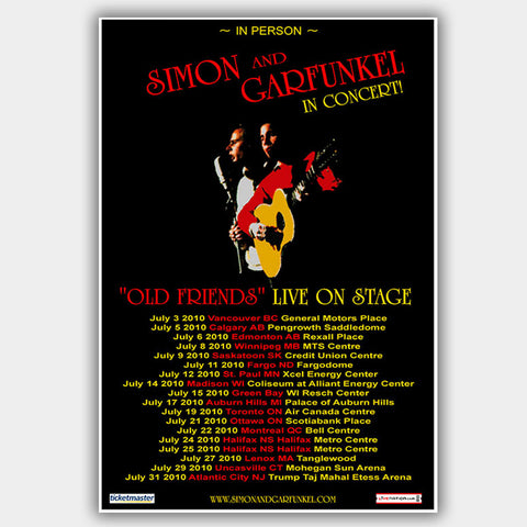 Simon & Garfunkel (2010) - Concert Poster - 13 x 19 inches
