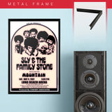Sly & Family Stone with Mountain (1967) - Concert Poster - 13 x 19 inches