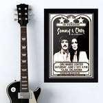 Sonny & Cher with David Brenner (1973) - Concert Poster - 13 x 19 inches