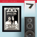 Sonny & Cher with David Brenner (1973) - Concert Poster - 13 x 19 inches