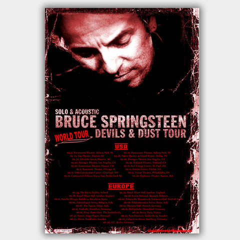 Bruce Springsteen (2005) - Concert Poster - 13 x 19 inches