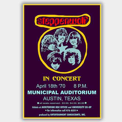 Steppenwolf (1970) - Concert Poster - 13 x 19 inches