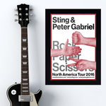 Sting / Peter Gabriel (2016) - Concert Poster - 13 x 19 inches