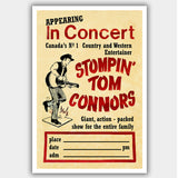 Stompin' Tom Connors (1971) - Concert Poster - 13 x 19 inches