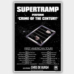 Supertramp with Chris De Burgh (1975) - Concert Poster - 13 x 19 inches