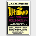 Supertramp (1976) - Concert Poster - 13 x 19 inches