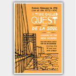 A Tribe Called Quest with De La Soul & Leaders of the New School (1992) - Concert Poster - 13 x 19 inches