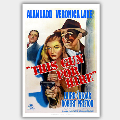 This Gun For Hire (1941) - Movie Poster - 13 x 19 inches