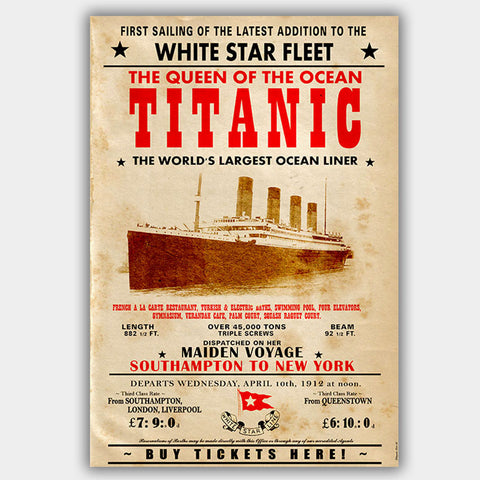 Titanic (1912) - Poster - 13 x 19 inches