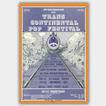 Trans Continental Pop Fest with Joplin & The Band & Dead (1970) - Concert Poster - 13 x 19 inches