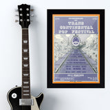 Trans Continental Pop Fest with Joplin & The Band & Dead (1970) - Concert Poster - 13 x 19 inches