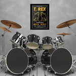 T Rex with Jackie Lomax - Gold (1972) - Concert Poster - 13 x 19 inches