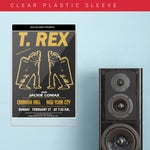 T Rex with Jackie Lomax - Gold (1972) - Concert Poster - 13 x 19 inches